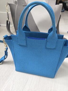 Rothys Blue Mini Tote Handbag - Stylish Everyday Carry